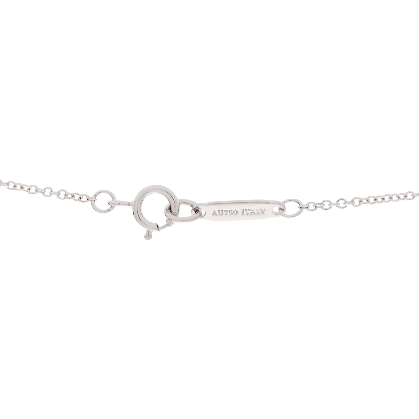 18K White Gold Diamond Small Atlas Open Pave Pendant Necklace
