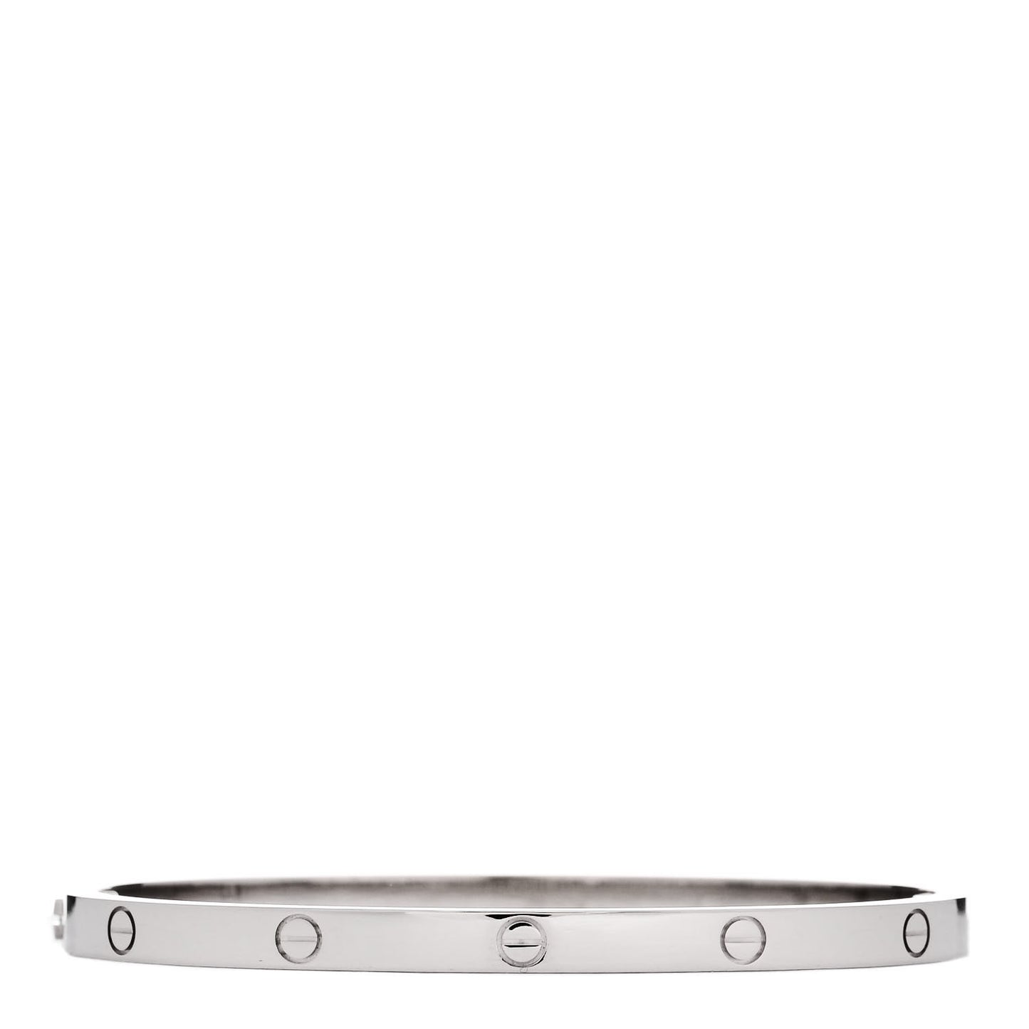 18K White Gold Small LOVE Bracelet 15