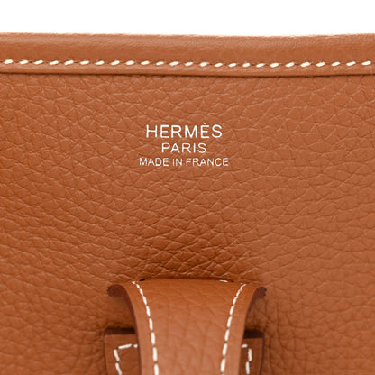 Hermes Taurillon Clemence Evelyne III PM Gold 6 of 11