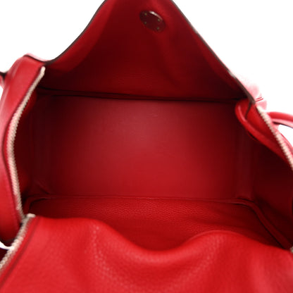 Hermes Taurillon Clemence Lindy 30 Rouge Casaque 5 of 11