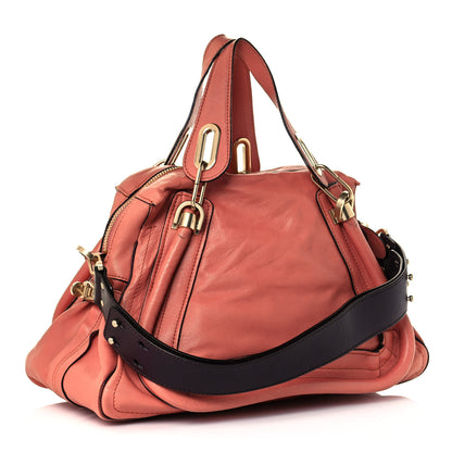 Chloe Calfskin Medium Military Paraty Peach Pink 3 of 17