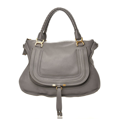 Chloe Calfskin Large Marcie Satchel Cashmere Grey 1 of 9