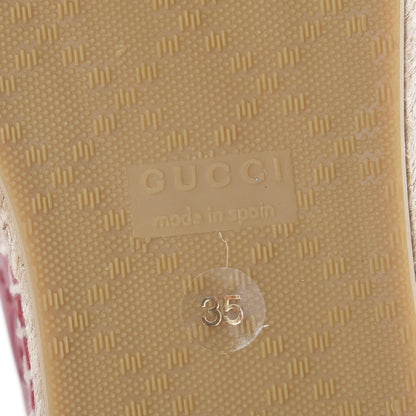 Gucci Guccissima Signature Espadrilles 35 Hibiscus Red 6 of 7