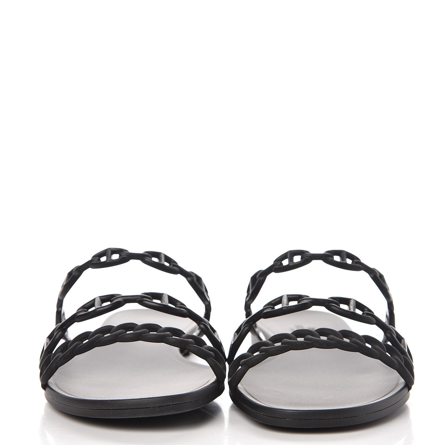 Rubber Chaine d'Ancre Rivage Sandals 38 Black