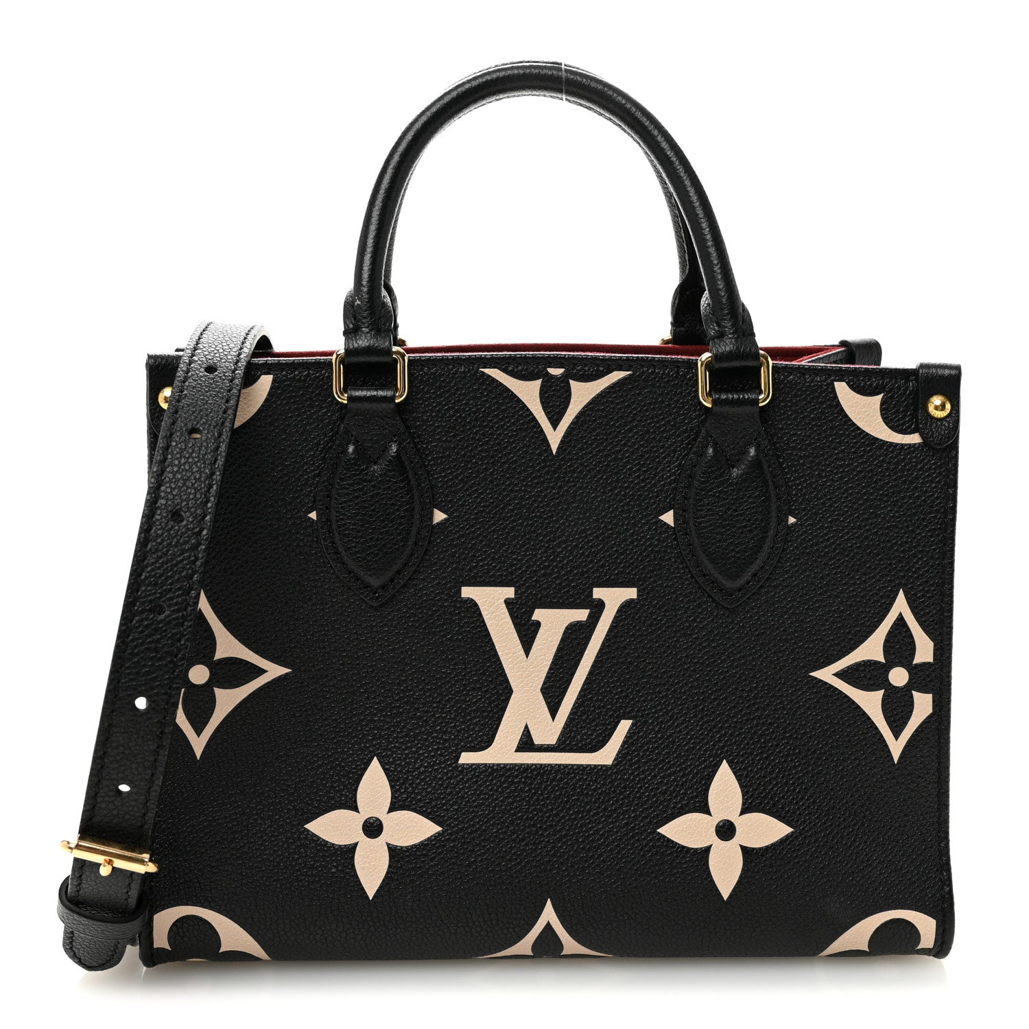 Louis Vuitton Empreinte Monogram Giant Onthego PM Black Beige 1 of 9