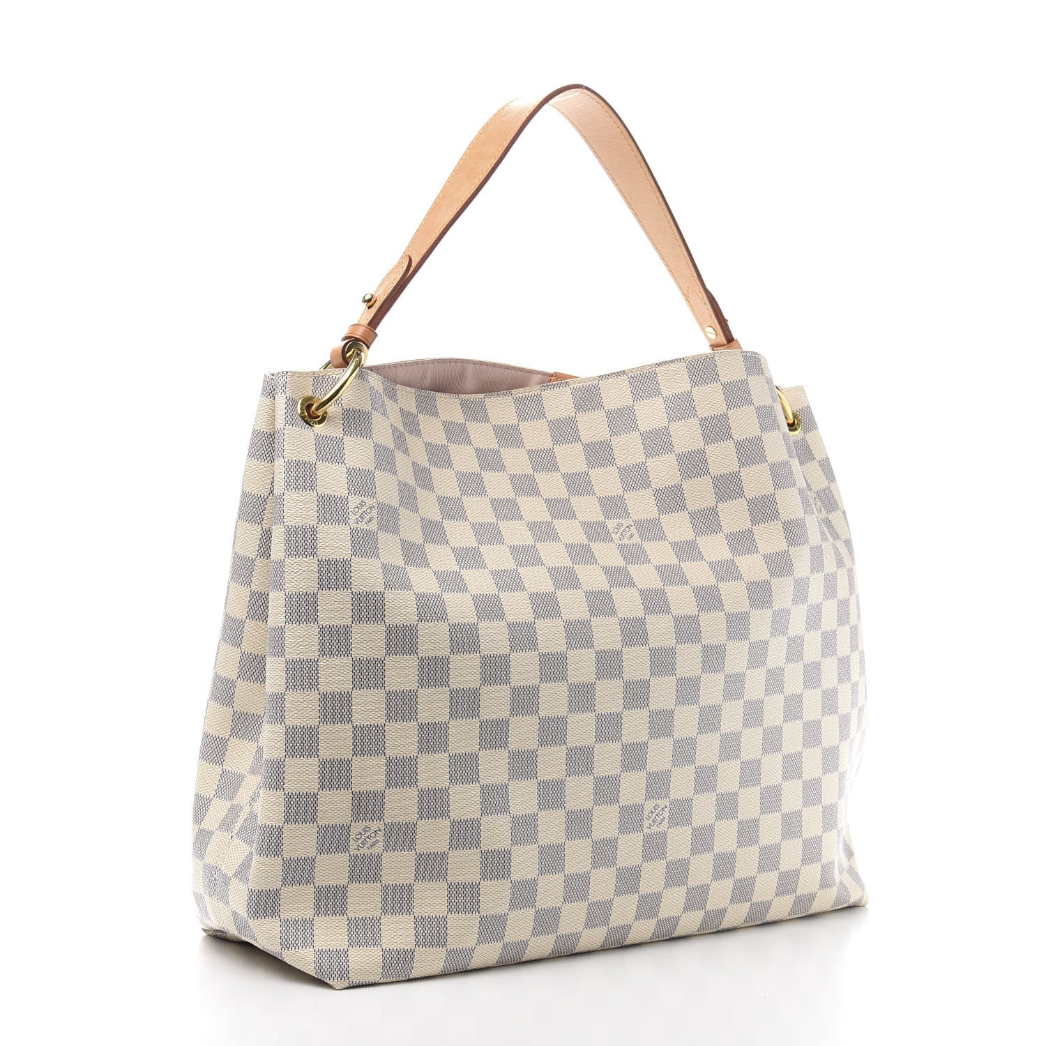 Louis Vuitton Damier Azur Graceful MM Rose Ballerine 3 of 12