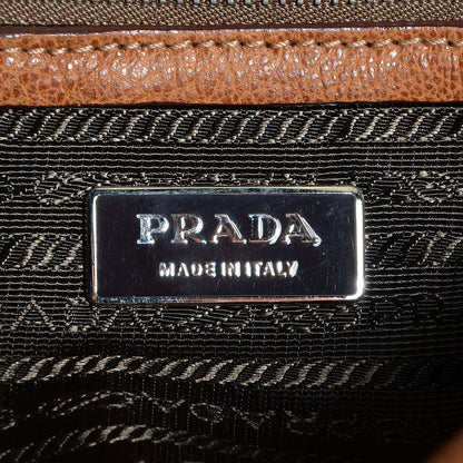 Prada Leather Easy Foldover Pushlock Satchel 6 of 9