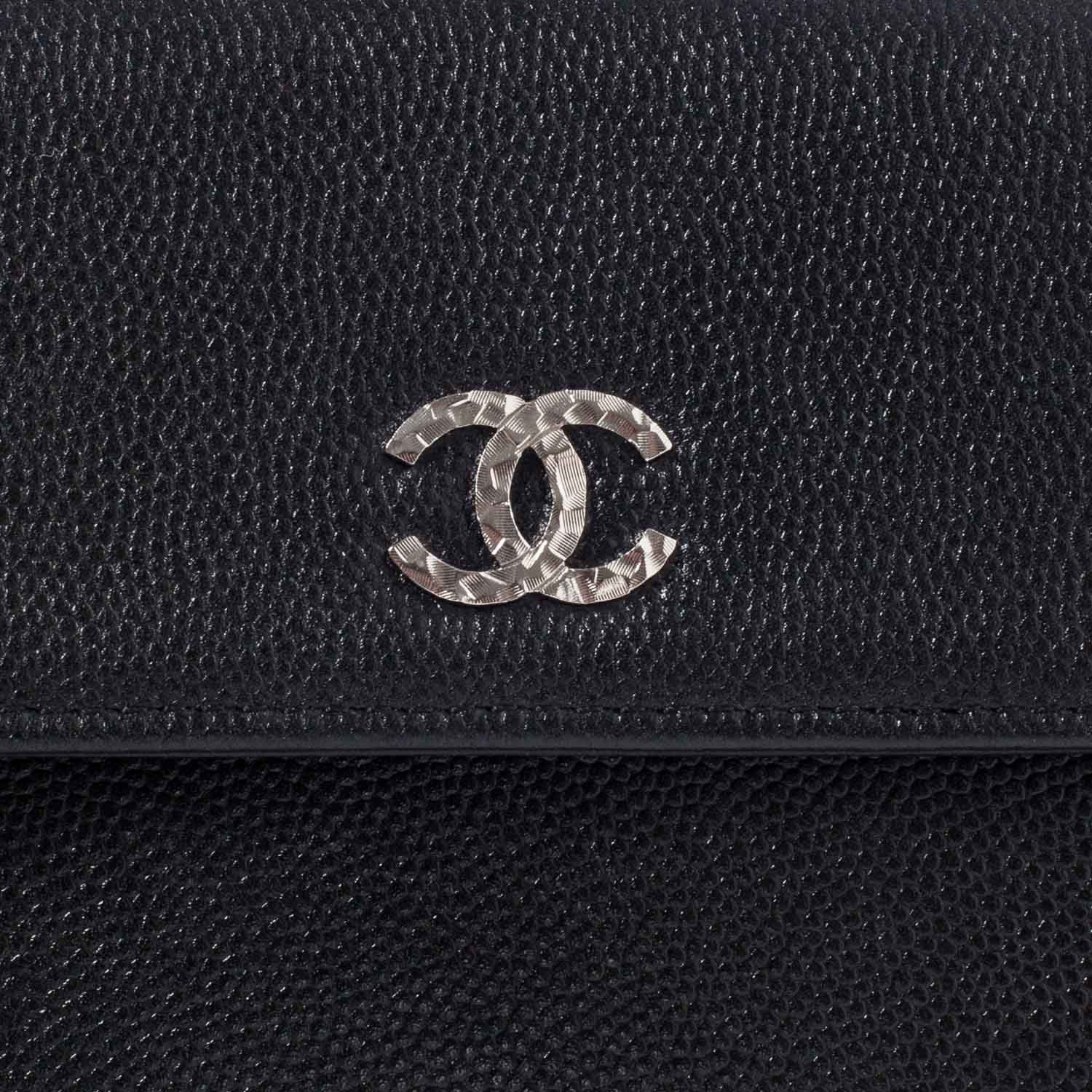 Chanel Caviar Leather Flap Wallet Black 5 of 9