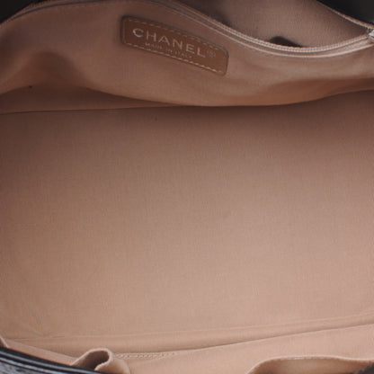 Chanel Glazed Crinkled Large East West Flap Black 6 of 8