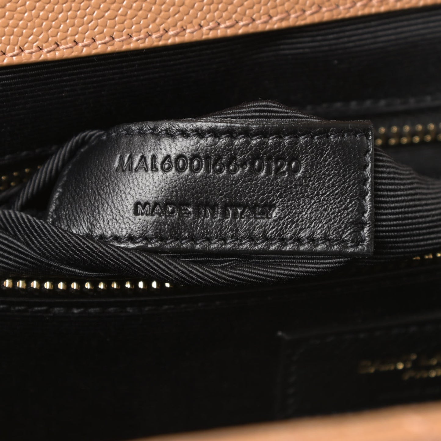 Grain De Poudre Textured Mixed Matelasse Triquilt Large Monogram Satchel Dune