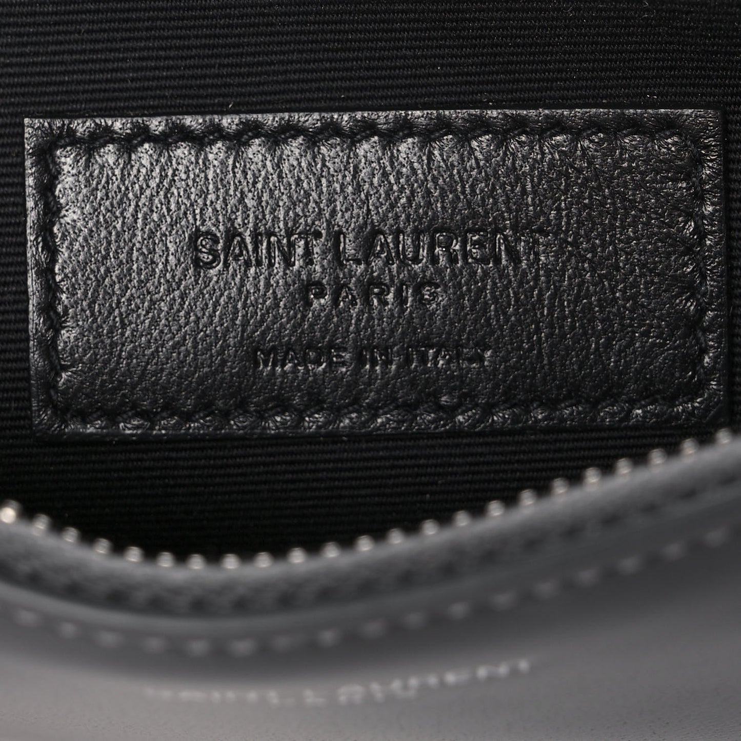 Smooth Calfskin Zip Pouch Black