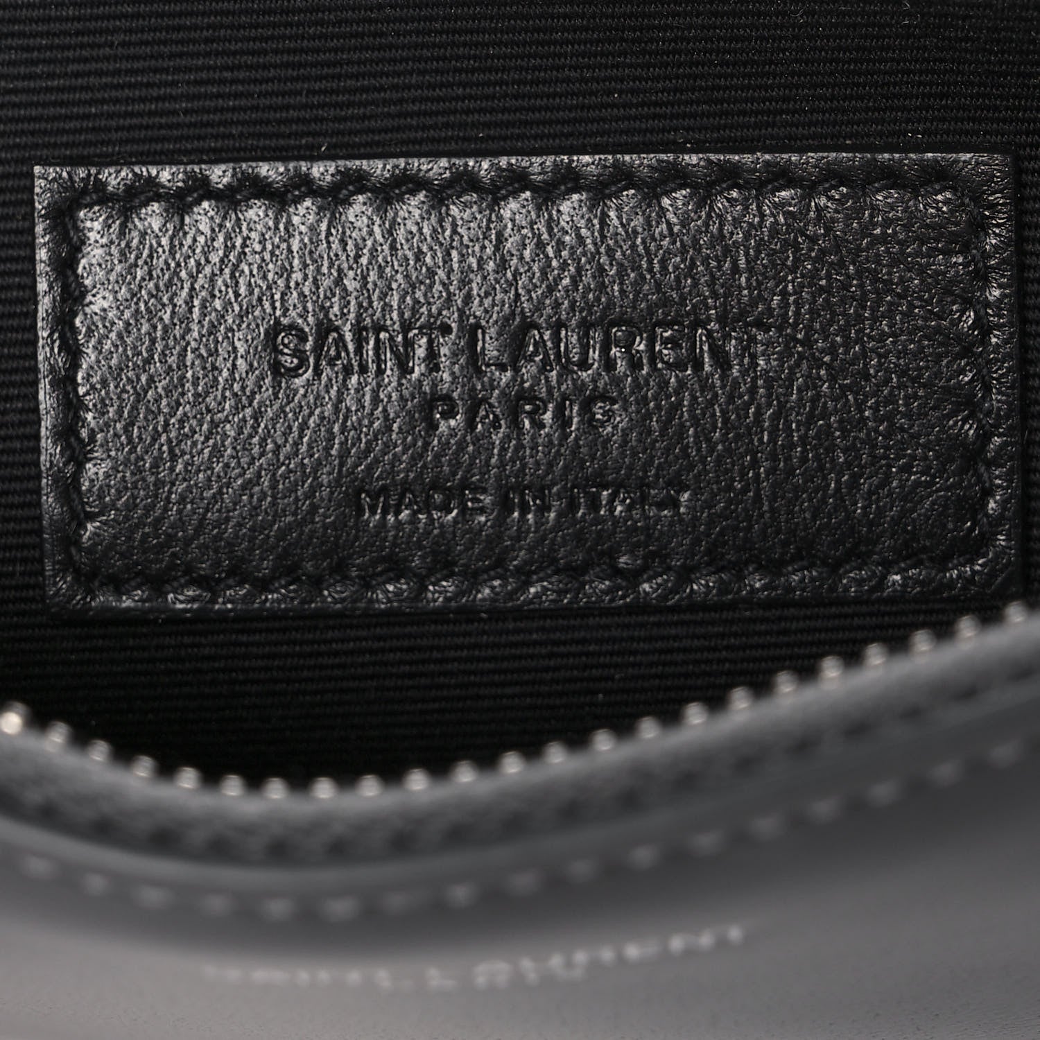 Saint Laurent Smooth Calfskin Zip Pouch Black 6 of 8