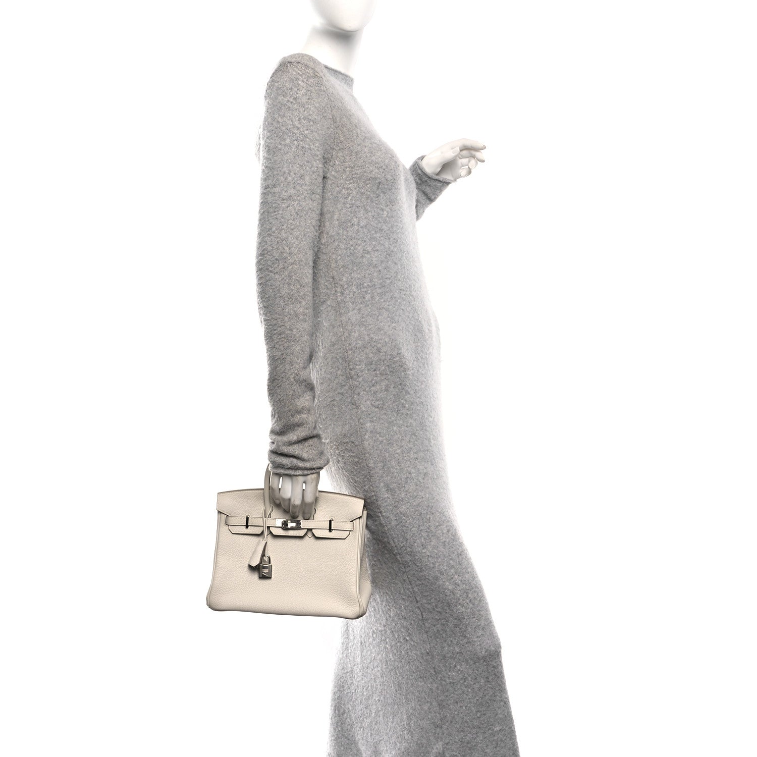 Hermes Togo Birkin 25 Gris Pale 2 of 12