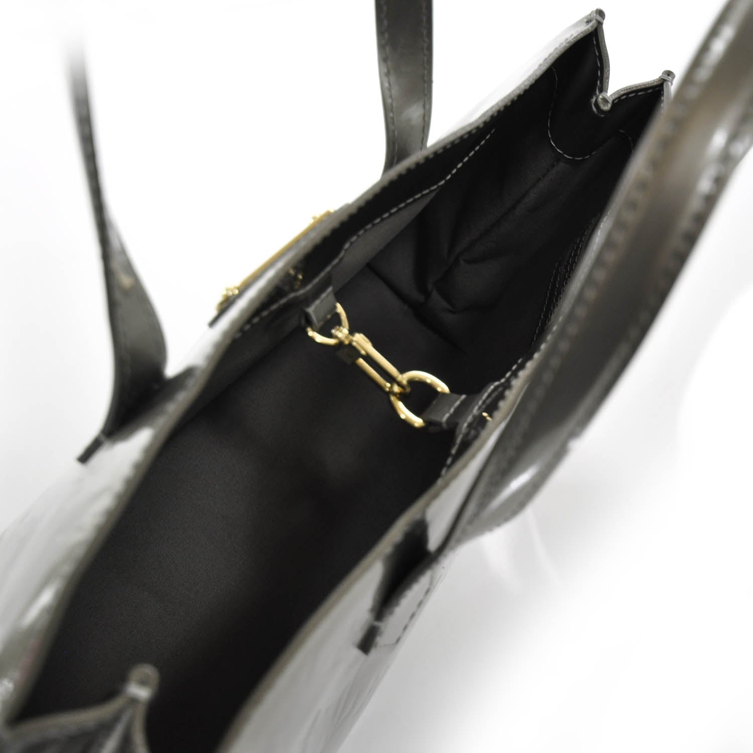Louis Vuitton Vernis Wilshire PM Gris Art Deco 6 of 9