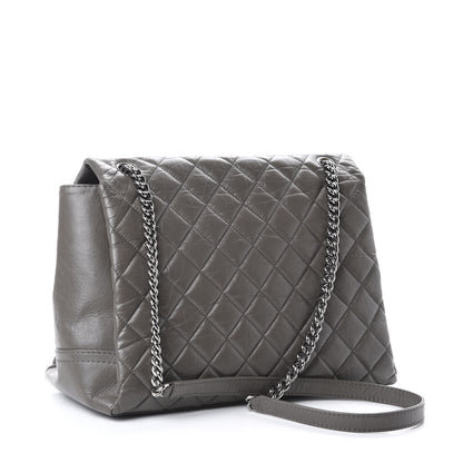 Chanel Aged Calfskin Medium Lady Pearly Flap Grey 3 of 15