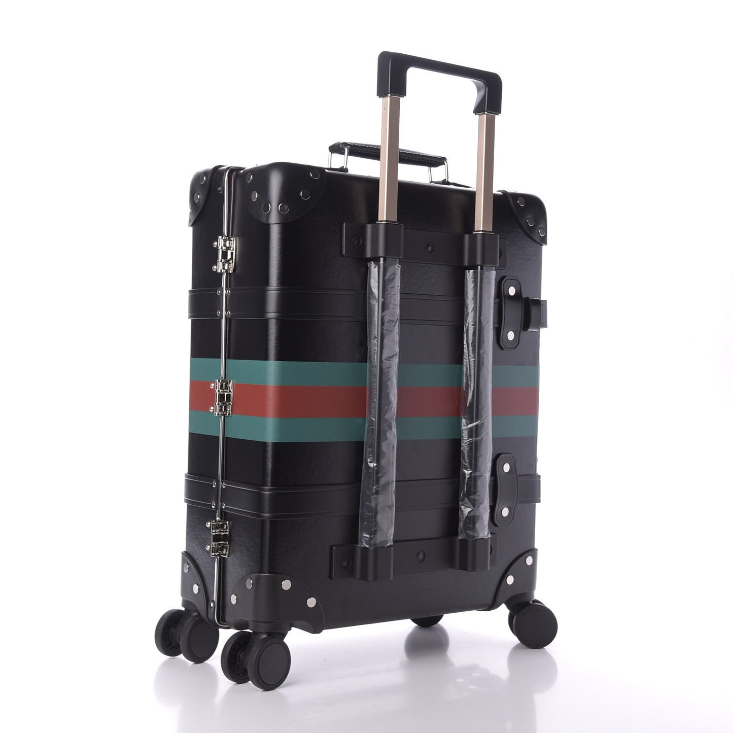 Calfskin Web Globe-Trotter Carry-On Black