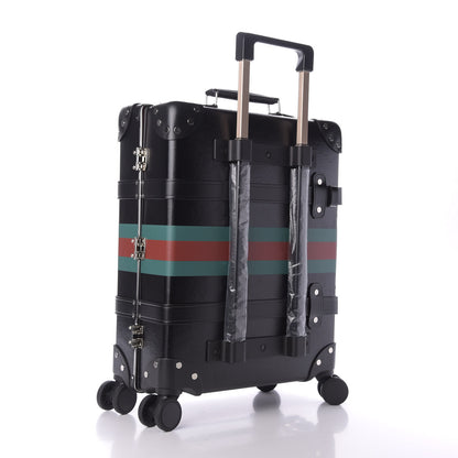 Gucci Calfskin Web Globe-Trotter Carry-On Black 2 of 9