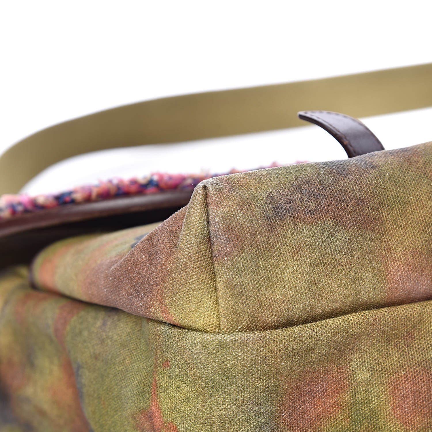 Chanel Washed Toile Large Graffiti On The Pavements Messenger Khaki Multicolor 9 of 15