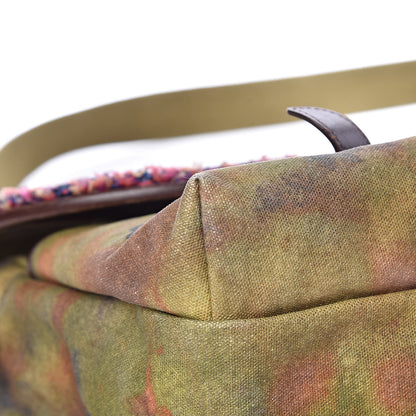 Chanel Washed Toile Large Graffiti On The Pavements Messenger Khaki Multicolor 9 of 15