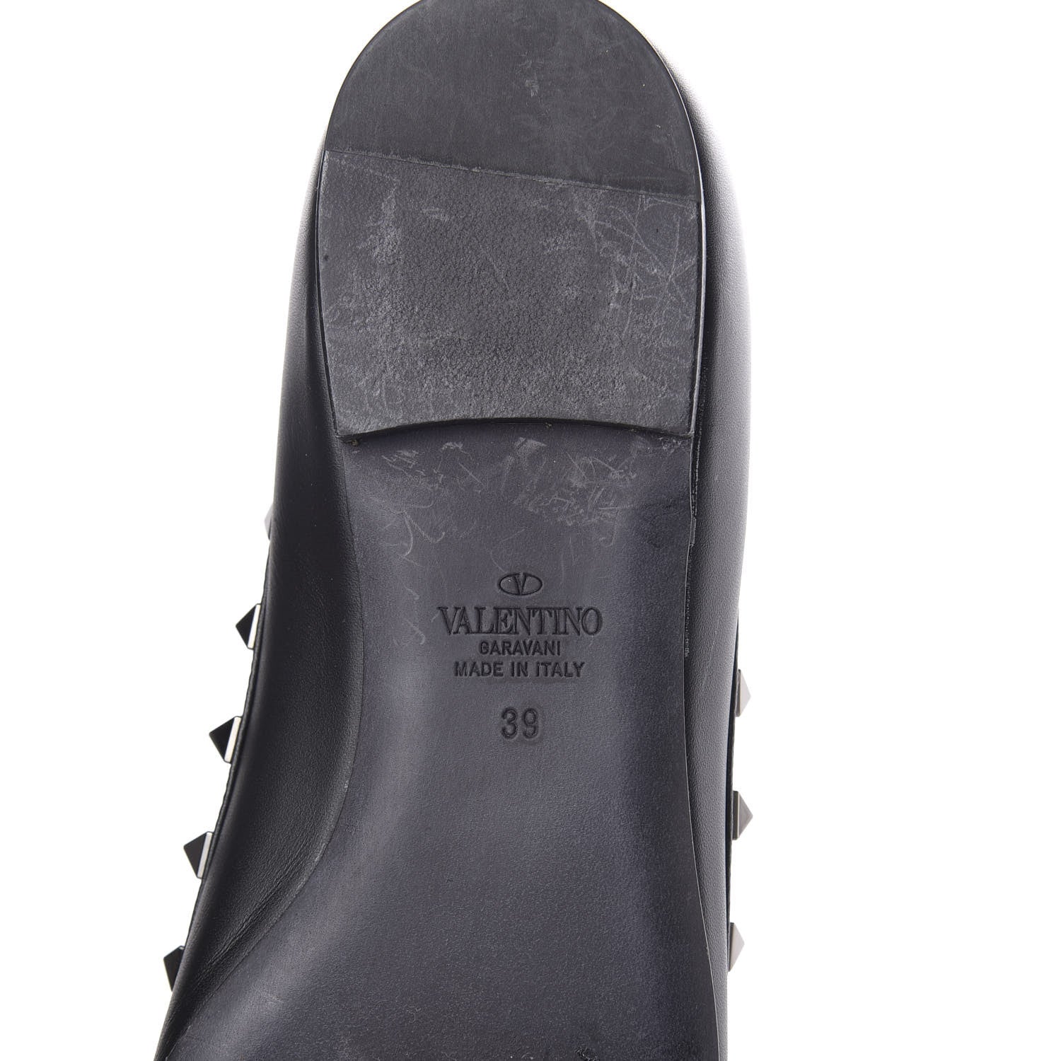 Valentino Garavani Nappa Rockstud Ballerina Flats 39 Black 8 of 10