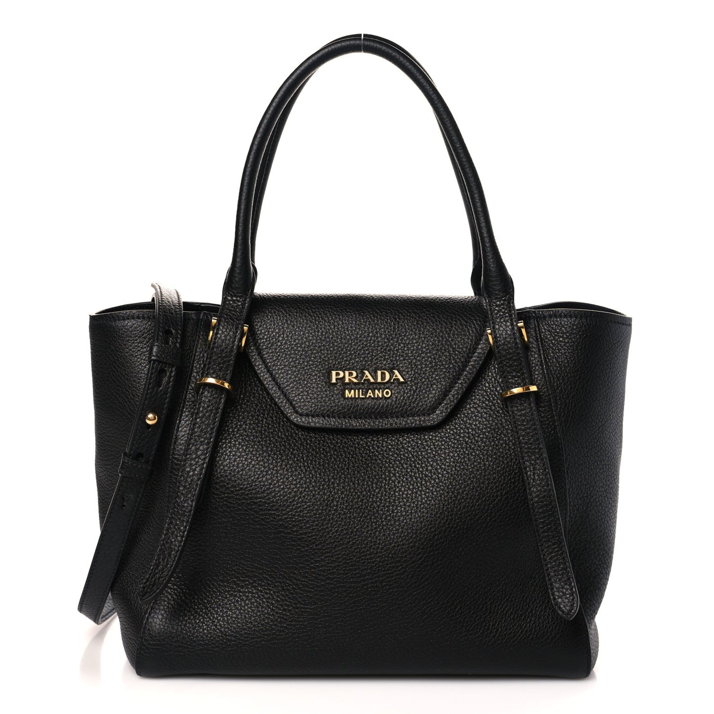Vitello Phenix Tote Bag Black