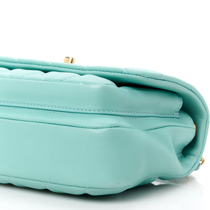 Chanel Calfskin Quilted Top Handle Flap Light Blue 12 of 12