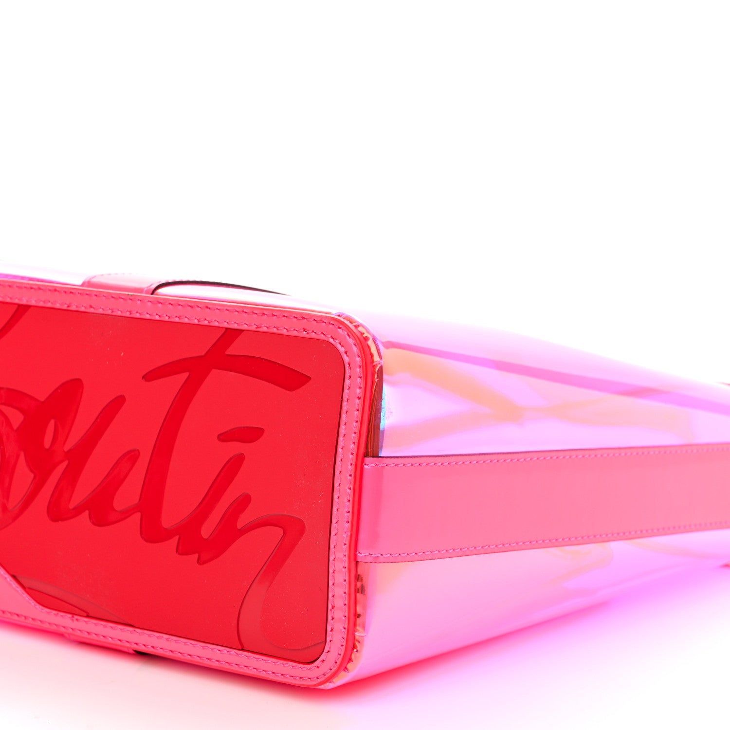 Christian Louboutin PVC Spikes East West Cabata Tote Pink 11 of 12
