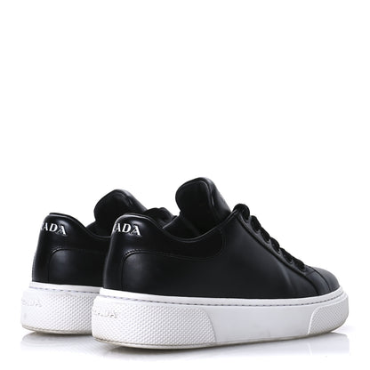 Prada Vitello Soft Womens Low Top Sneakers 35 Black 5 of 8