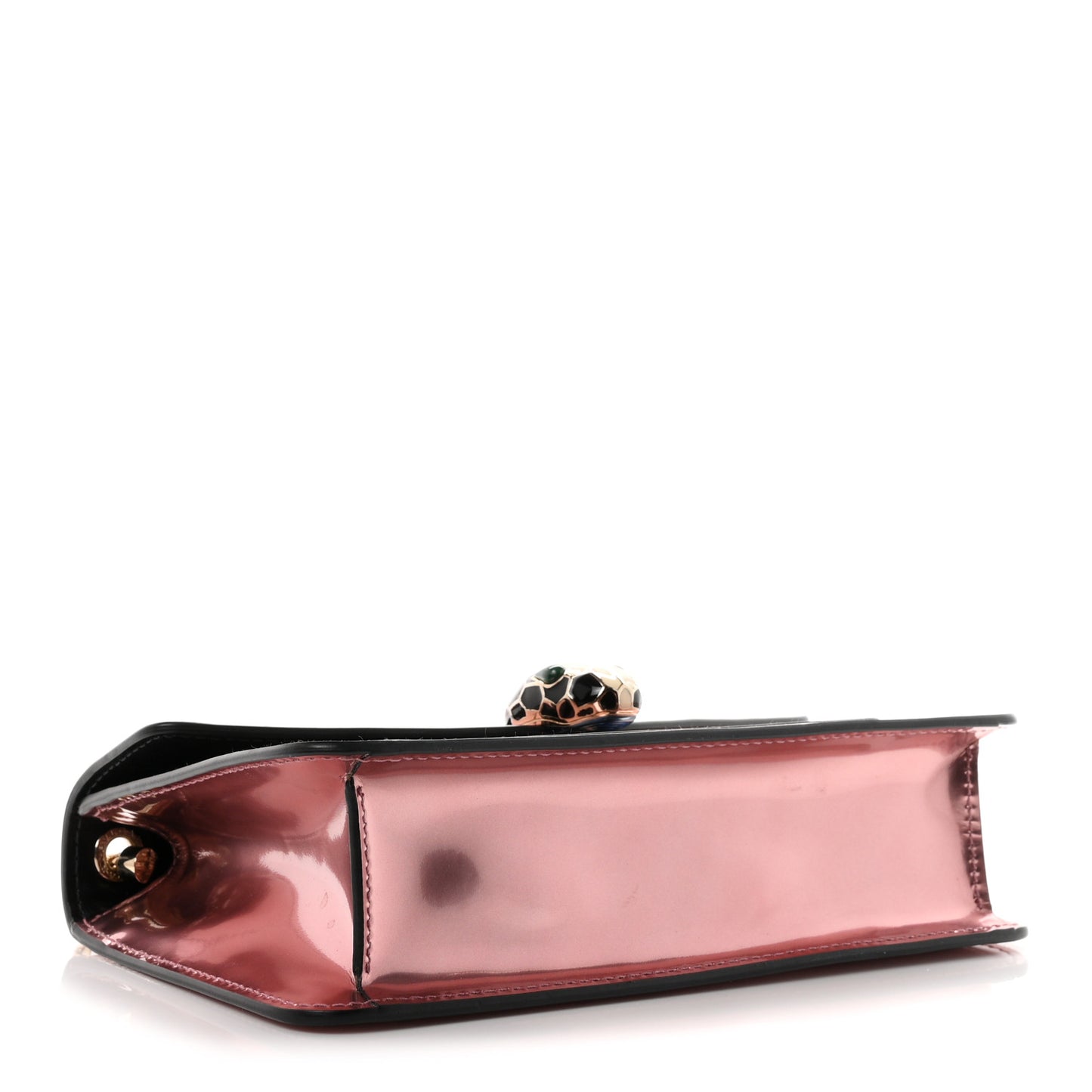 Metallic Calfskin Serpenti Forever Crossbody Bag Rose Quartz