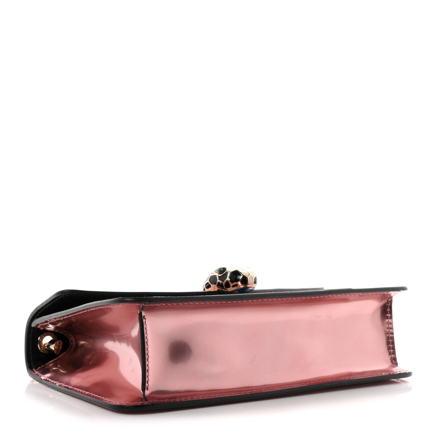 Bulgari Metallic Calfskin Serpenti Forever Crossbody Bag Rose Quartz 5 of 10