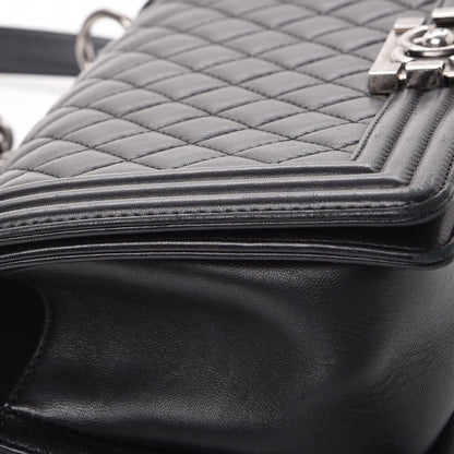 Chanel Lambskin Quilted Medium Boy Flap Black 9 of 19