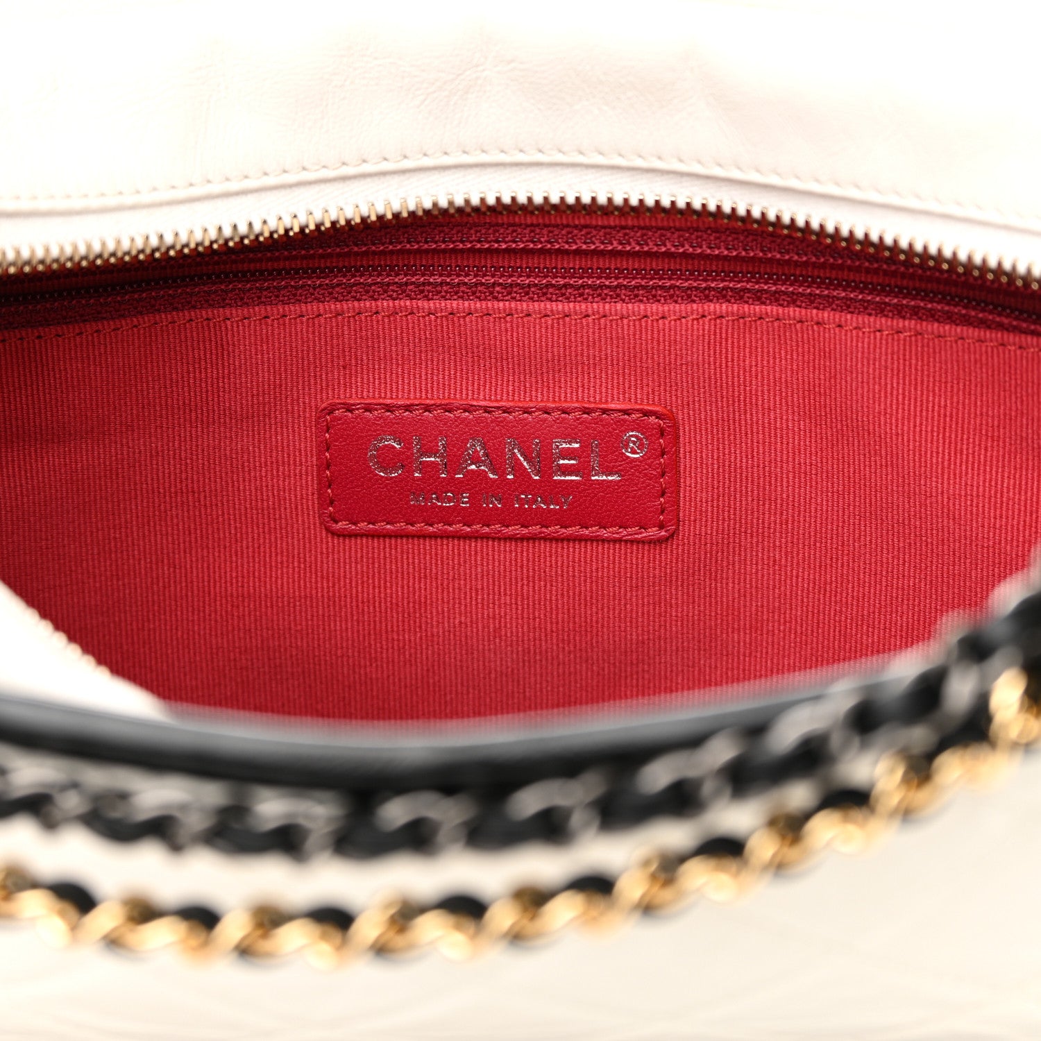 Chanel Aged Calfskin Quilted New Medium Gabrielle Hobo White 5 of 13