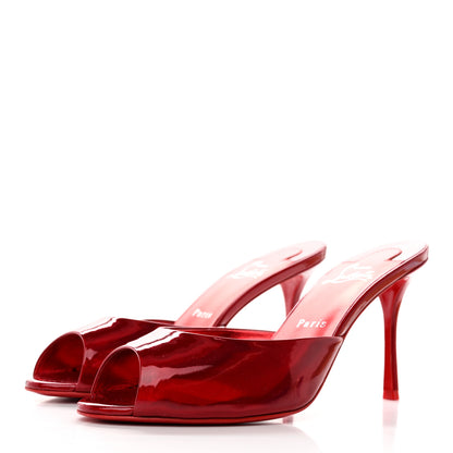 Christian Louboutin Metallic Patent Me Dolly 85 Pumps 39 Loubi 3 of 9