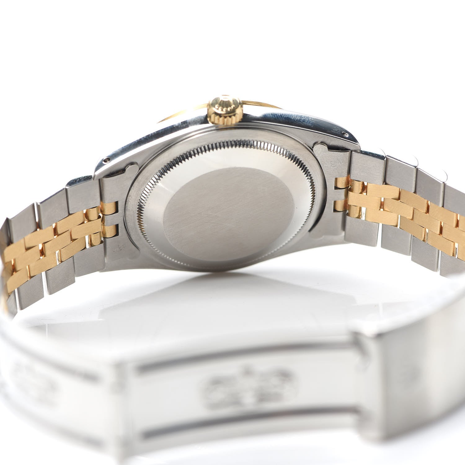 Rolex Stainless Steel 18K Yellow Gold Diamond 36mm Oyster Perpetual Datejust Watch Champagne 16233 5 of 5