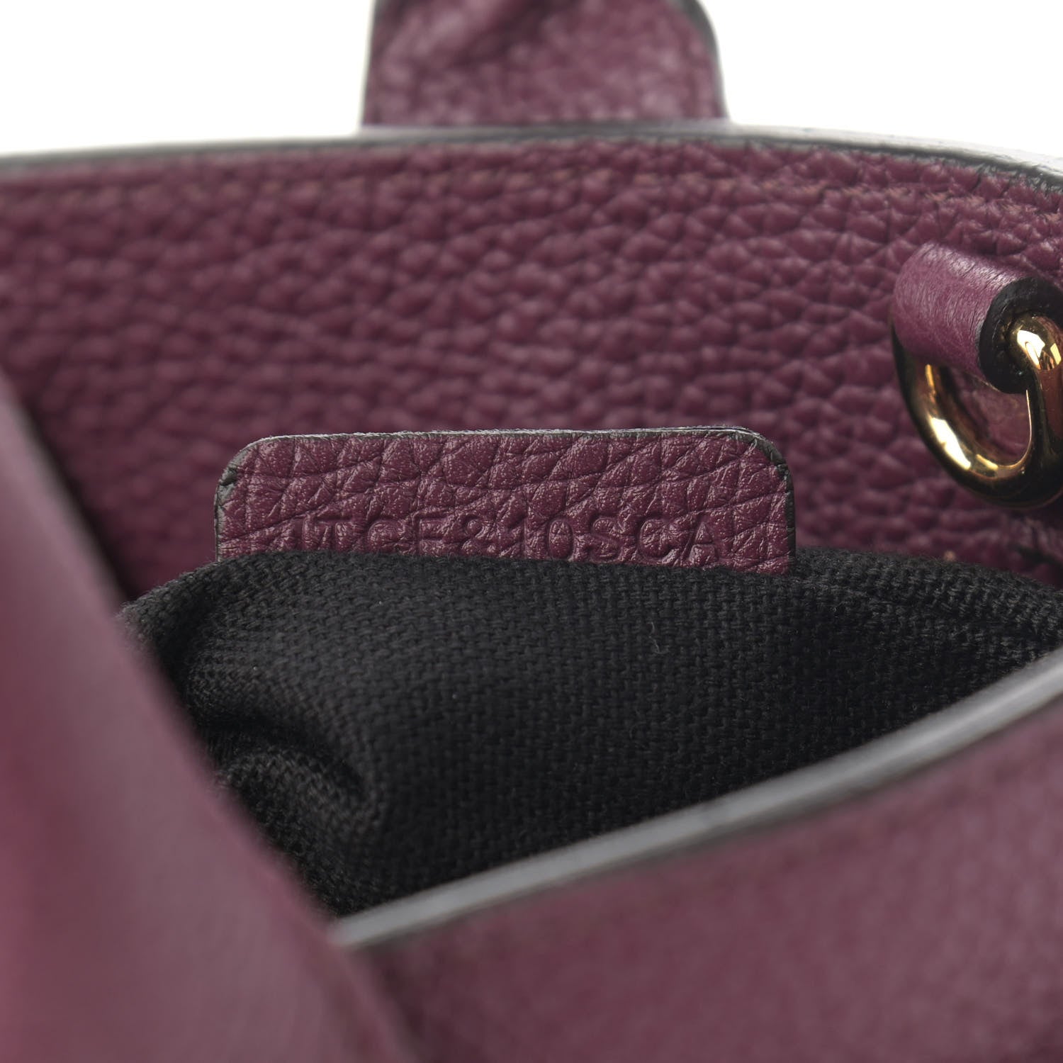 Burberry Grainy Calfskin House Check Small Banner Tote Mahogany Red 8 of 12