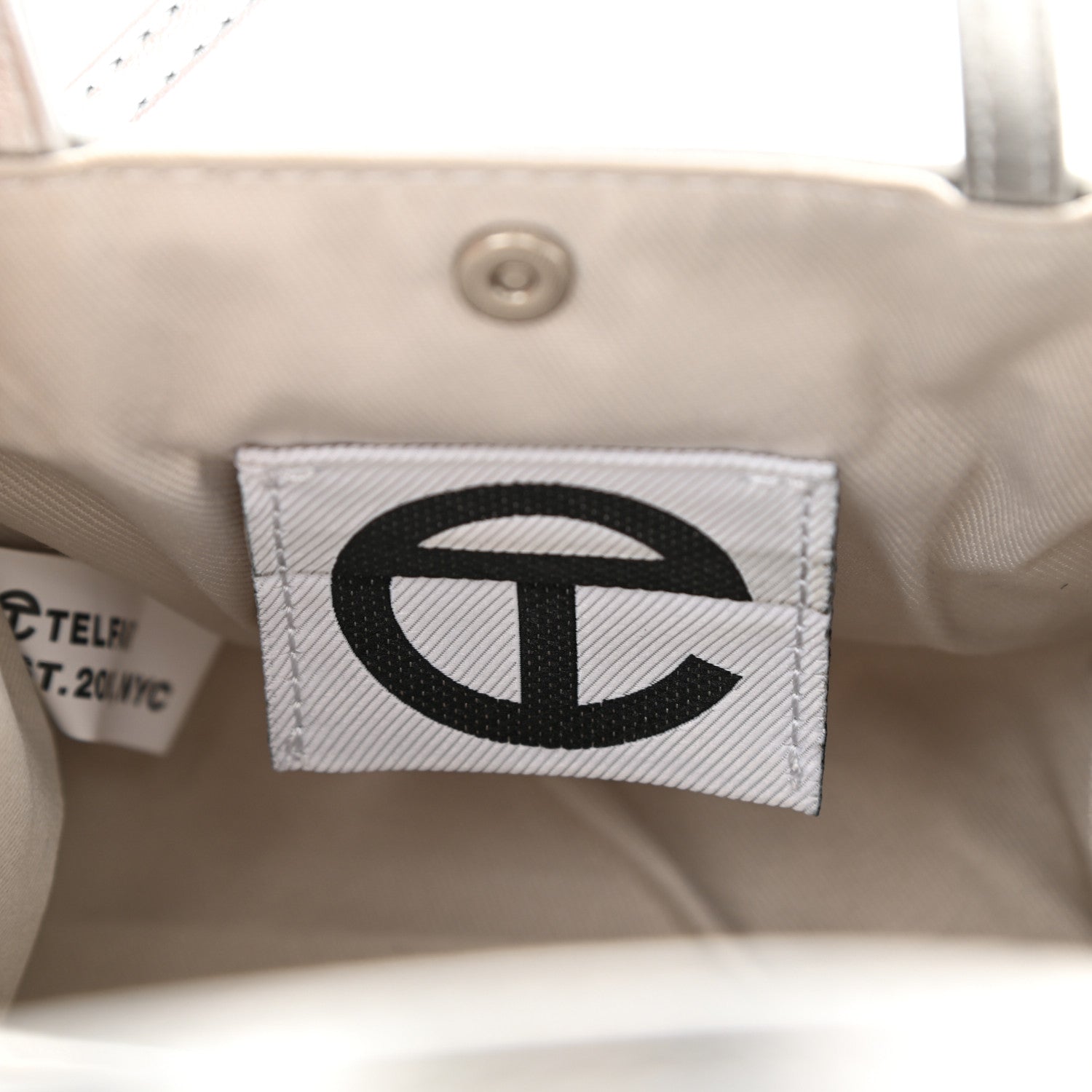 Telfar Metallic Vegan Leather Small Shopping Bag Silver 6 of 9