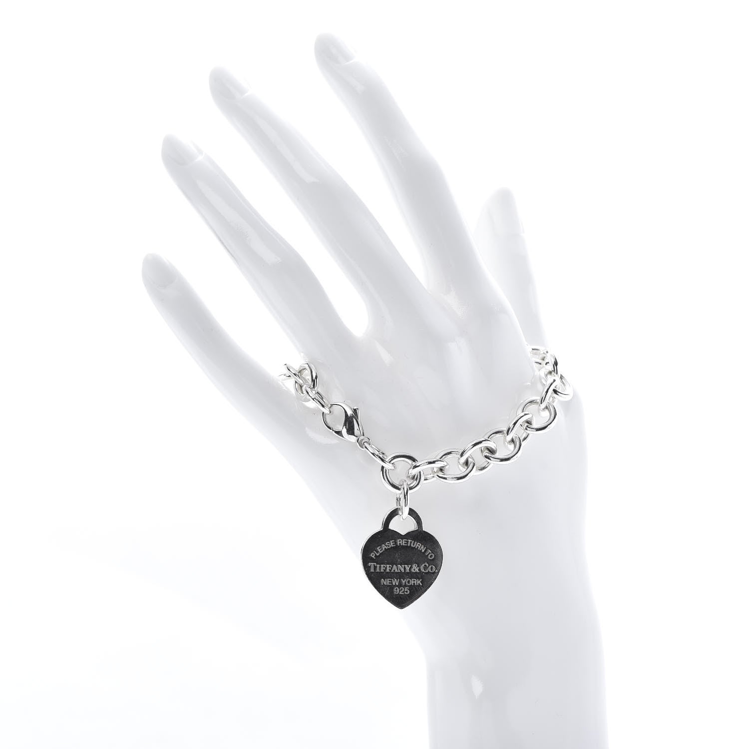 Tiffany Sterling Silver Return to Heart Tag Charm Bracelet 2 of 6