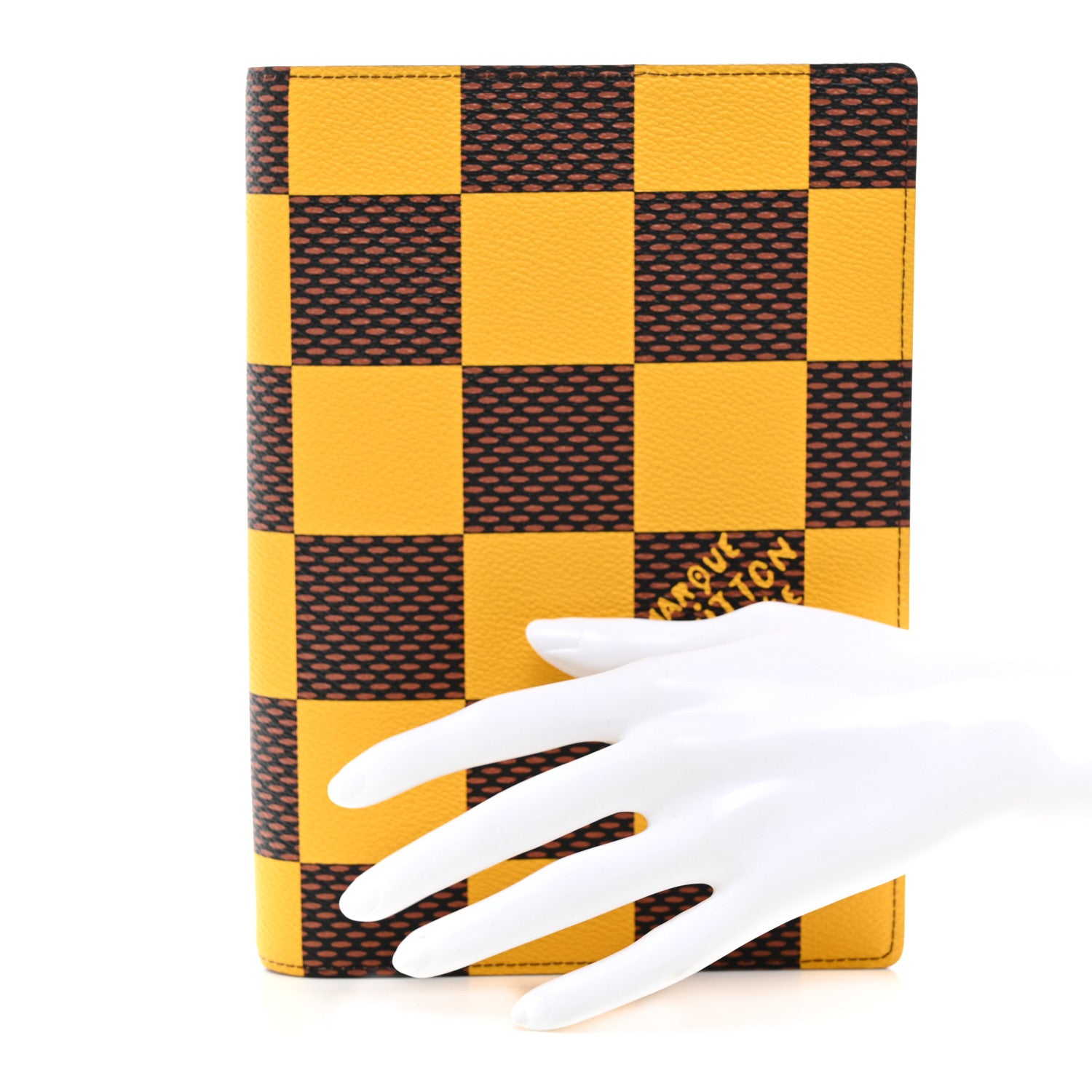 Louis Vuitton Damier Pop Auguste Notebook Cover Yellow 2 of 6