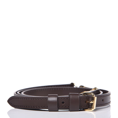Louis Vuitton Calfskin 16mm Adjustable Shoulder Strap Brown 2 of 4