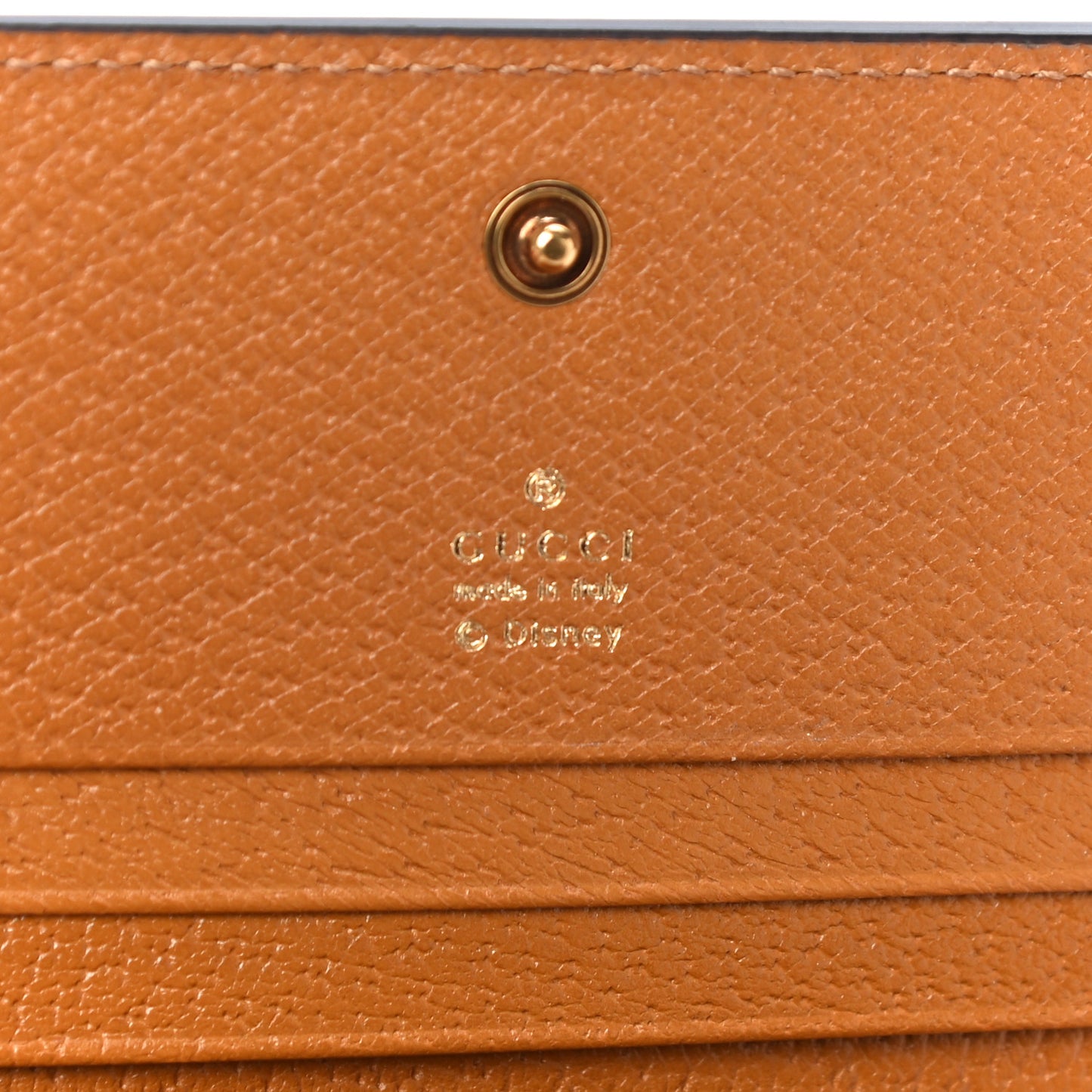 X DISNEY Mini Vintage GG Supreme Monogram Mickey Mouse Card Holder Wallet Beige Vintage Sun Oil