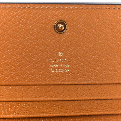 Gucci X DISNEY Mini Vintage GG Supreme Monogram Mickey Mouse Card Holder Wallet Beige Vintage Sun Oil 6 of 9