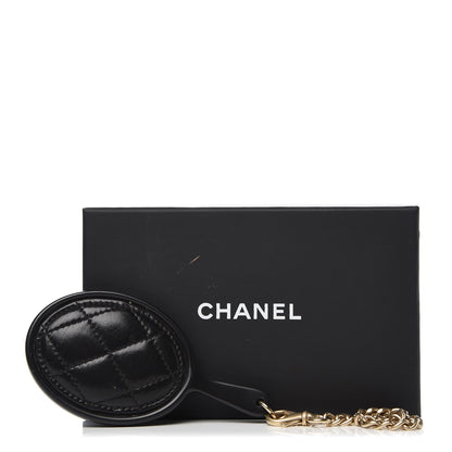 Chanel Lambskin Quilted CC Mirror Charm Black 5 of 5