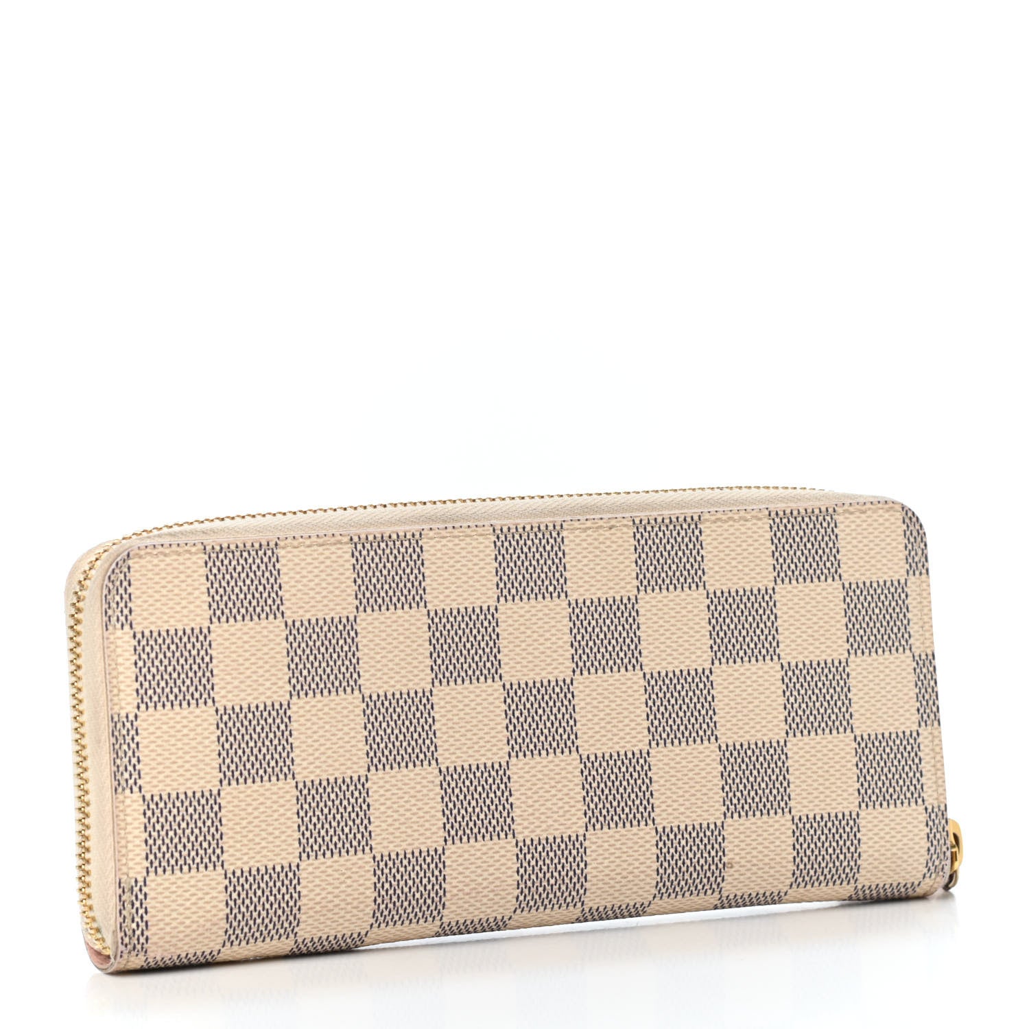 Louis Vuitton Damier Azur Clemence Wallet Rose Ballerine 2 of 5