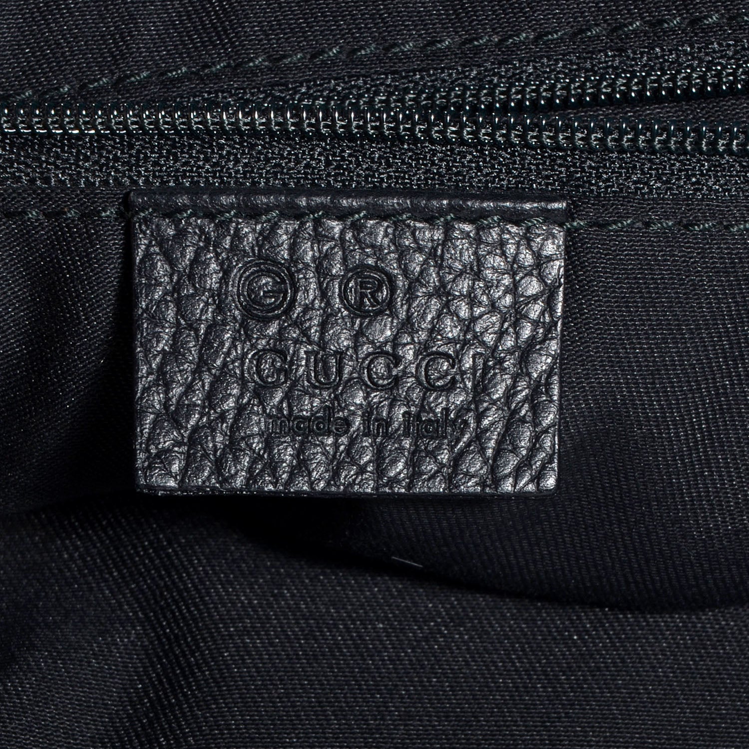 Gucci Nylon Monogram Abbey Messenger Bag Black 6 of 7