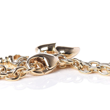 Tiffany 18K Yellow Gold Heart Lock Key Chain Bracelet 4 of 5