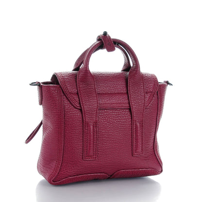 3.1 Phillip Lim 3.1 Textured Calfskin Mini Pashli Satchel Oxblood 3 of 7