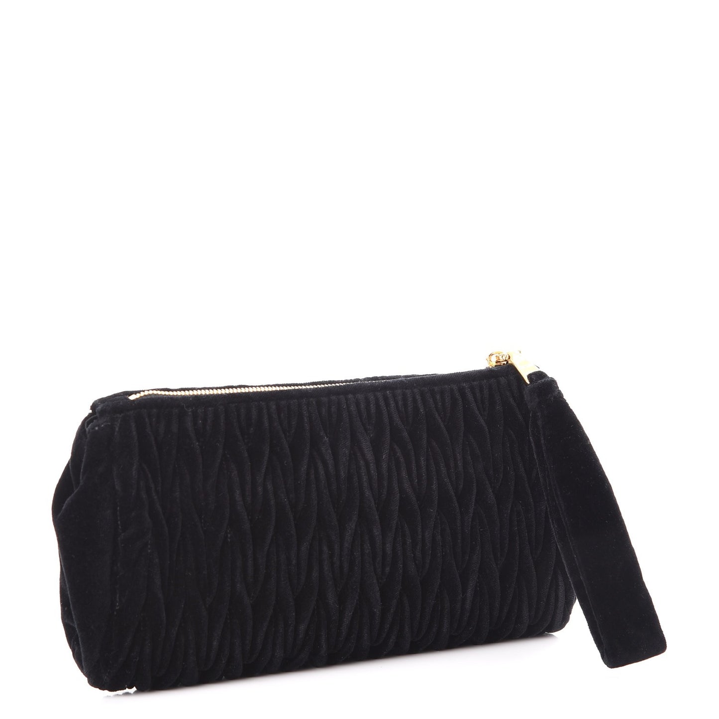 Velluto Matelasse Clutch Black