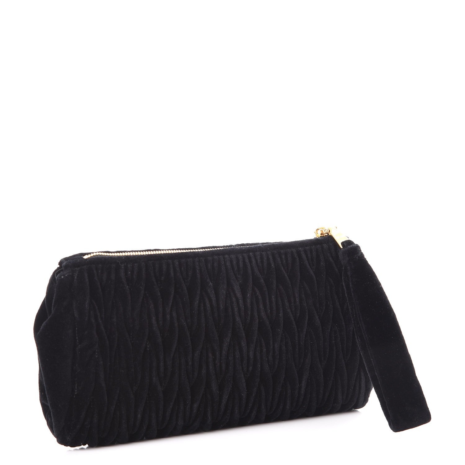 Miu Miu Velluto Matelasse Clutch Black 3 of 8