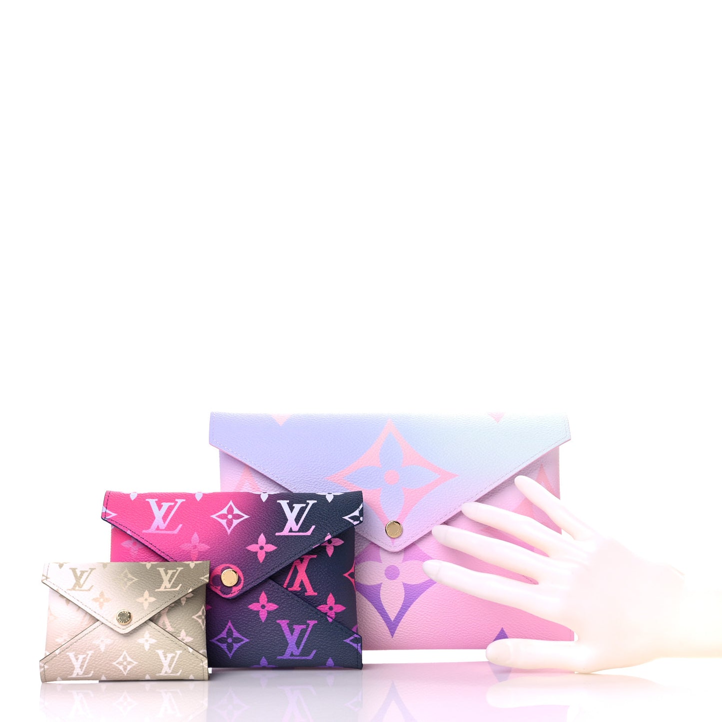 Monogram Giant Spring In The City Kirigami Pochette Set Sunrise Pastel Midnight Fuchsia Sunset Kaki