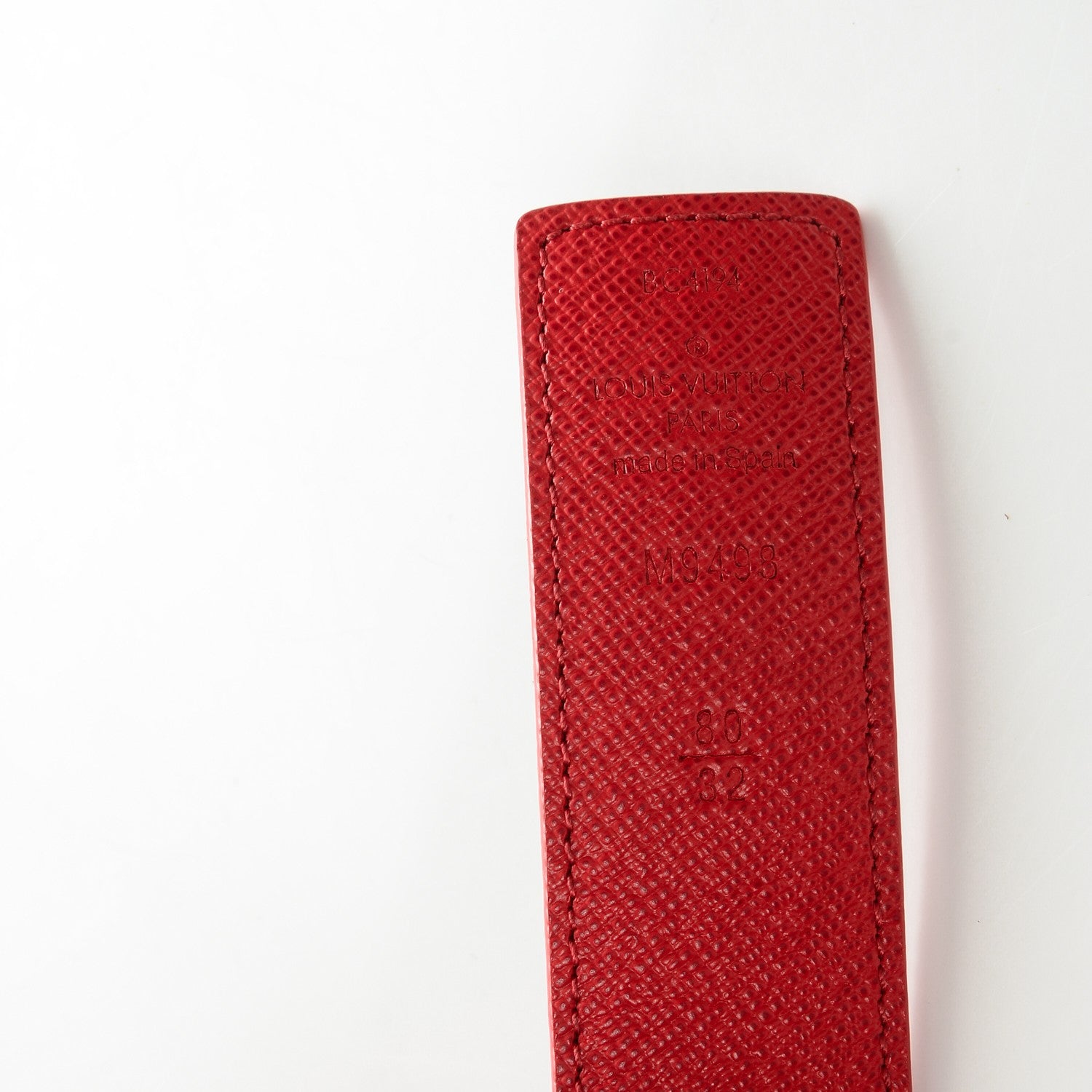 Louis Vuitton Monogram LV Initiales Reversible Belt80 32 Red 6 of 6